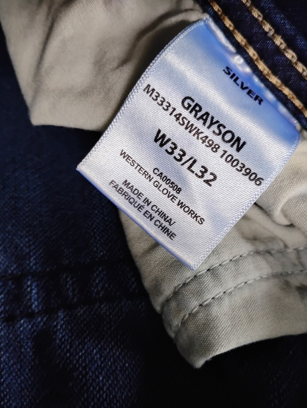 Men's Grayson Silver jeans SZ 33x32 - Picture 2 of 14